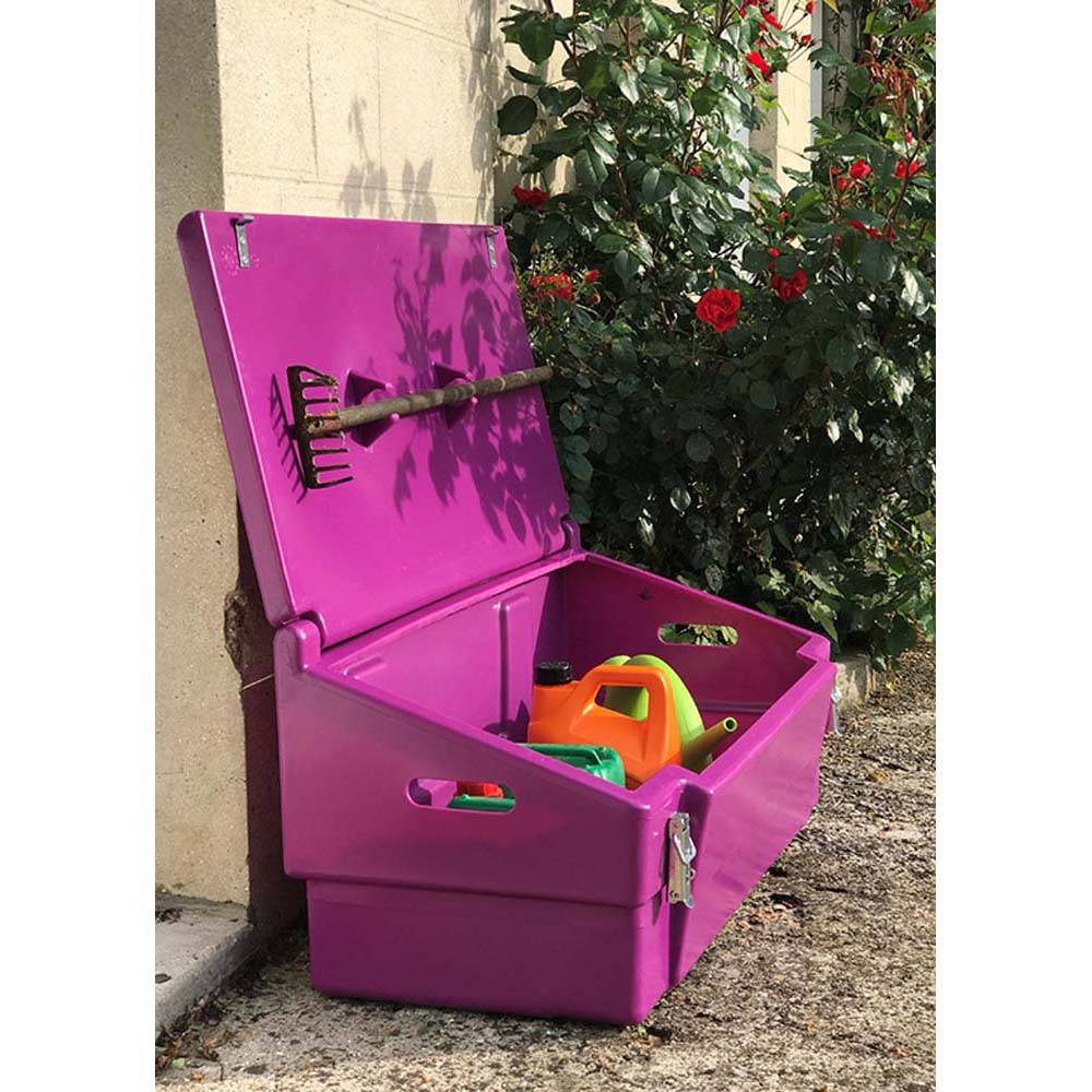 Coffre de jardin 100l avec grenouillères-plast'up rotomoulage - Imagen 2