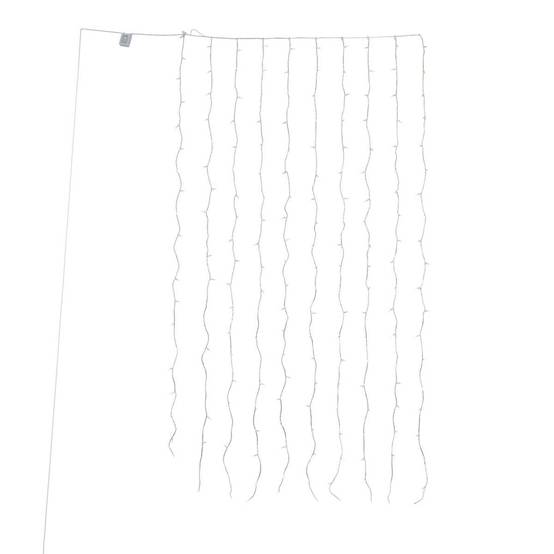 Fééric Lights & Christmas - Rideau lumineux de façade d'extérieur 1 x 2 m 200 LED blanc chaud à effets avec minuteur sur secteur - Atmosphera Créateur d'intérieur - Image 3