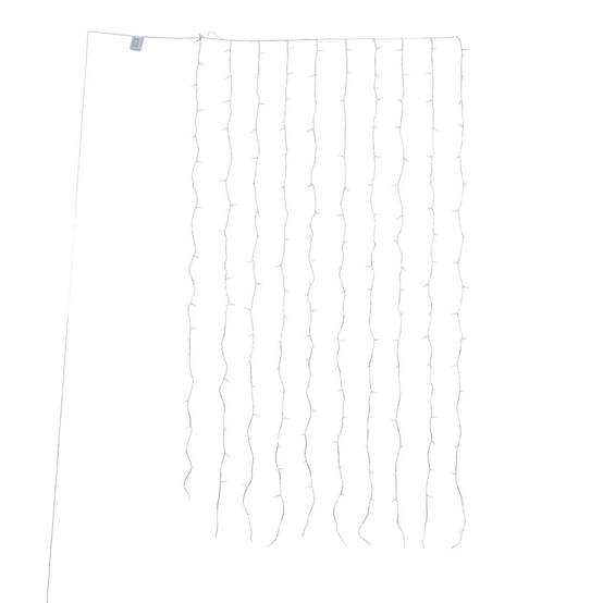 Fééric Lights & Christmas - Rideau lumineux de façade d'extérieur 1 x 2 m 200 LED blanc chaud à effets avec minuteur sur secteur - Atmosphera Créateur d'intérieur - Image 2