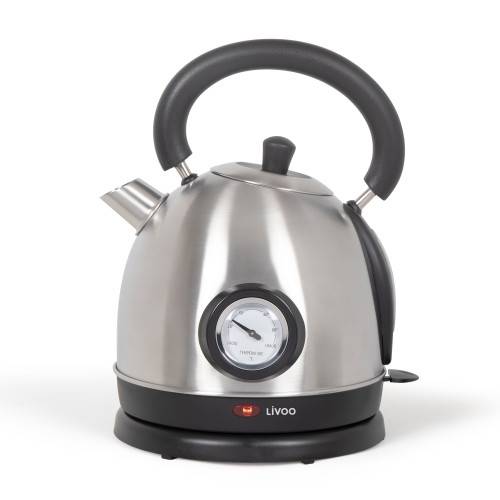 Livoo - Bouilloire rétro inox avec thermomètre 1800W - Imagen 2