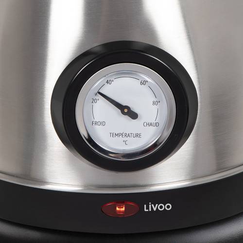 Livoo - Bouilloire rétro inox avec thermomètre 1800W - Imagen 4
