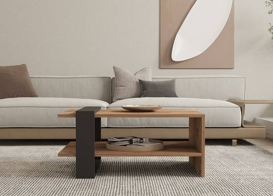 Habitat Et Jardin - Table Basse En Bois "ova" - 80 X 55 X 35 Cm - Marron -hanah Home - Image 3