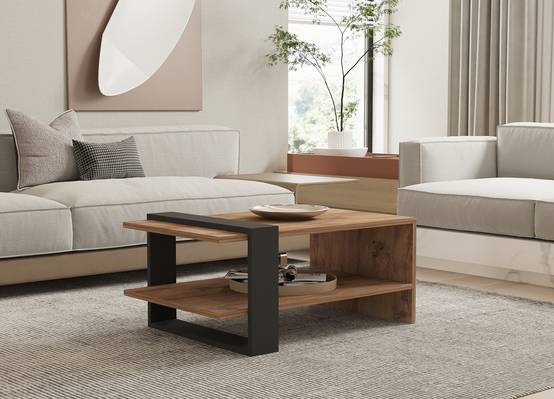 Habitat Et Jardin - Table Basse En Bois "ova" - 80 X 55 X 35 Cm - Marron -hanah Home - Image 2