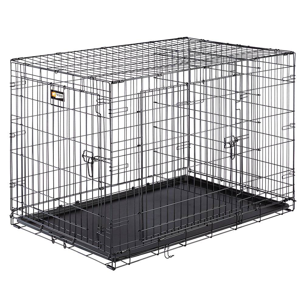 Ferplast - Ferplast Cage de transport pliable pour chiens DOG-INN 105, enclos pour chiots, transport en métal séparation inclus, porte double avec fermeture de - Imagen 1