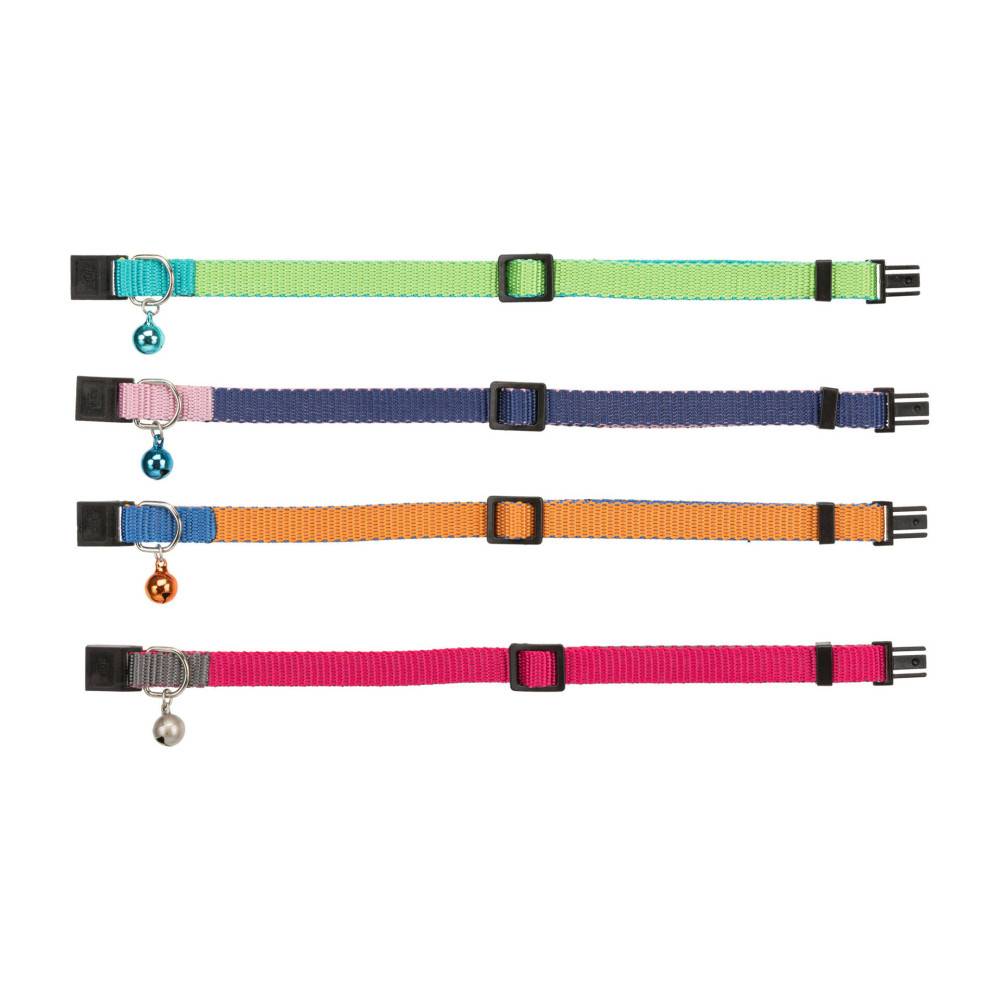 Trixie - Collier bicolore, avec une clochette couleur aléatoire pour chat - Imagen 1