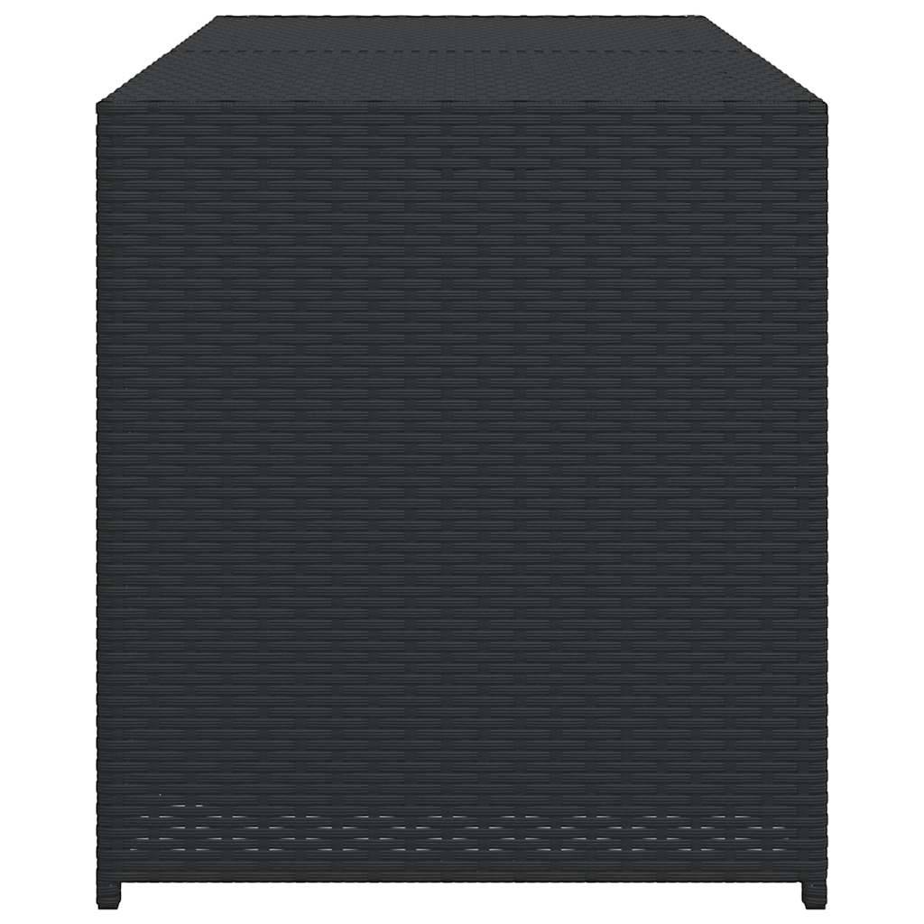 Vidaxl - Boîte de rangement de jardin noir 283L résine tressée vidaXL 365312 - Image 6