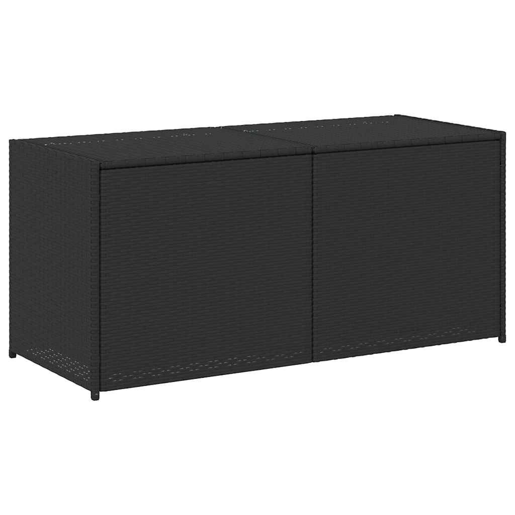 Vidaxl - Boîte de rangement de jardin noir 283L résine tressée vidaXL 365312 - Image 2