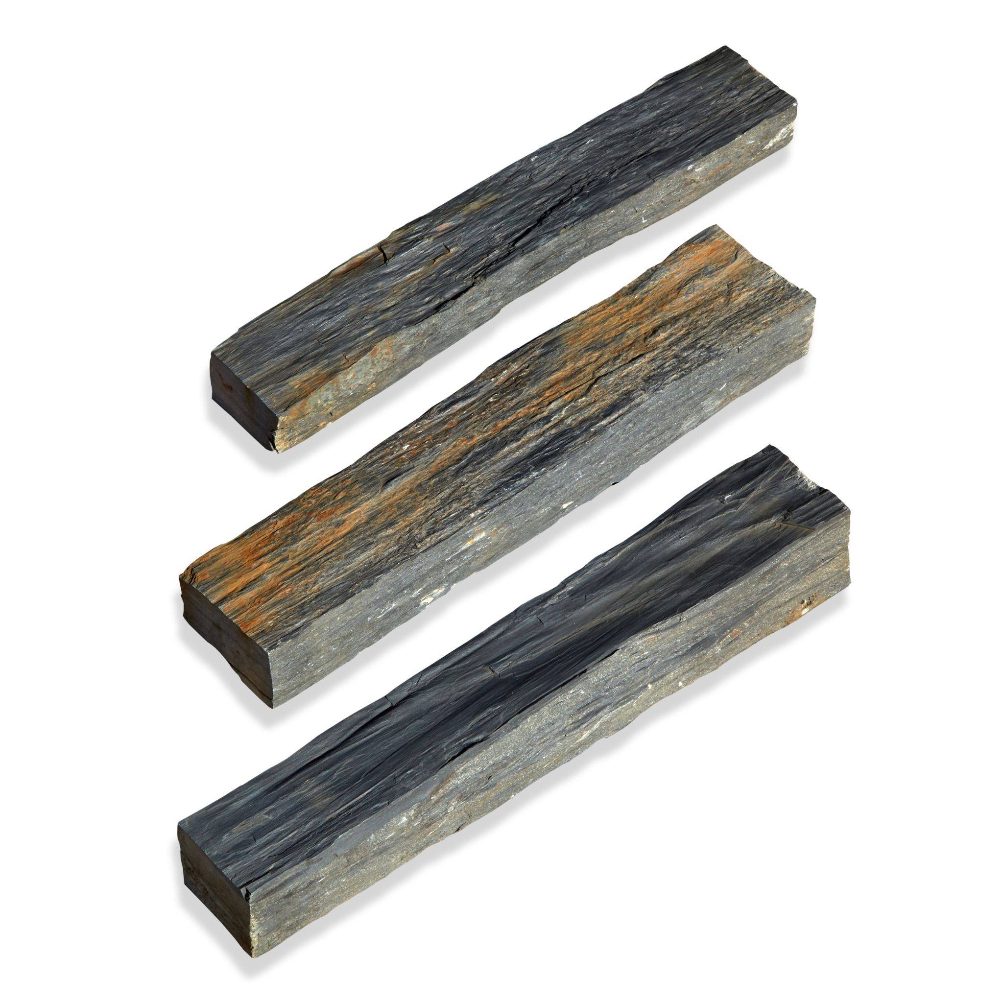 Bordure de jardin Schiste 50x3-7x3-7 cm (lot de 40 bordures soit 20 mètres) - RO'MA NATURE - Image 4