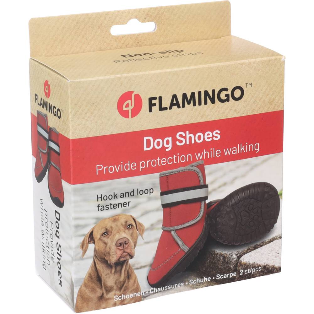 Chaussures Kajan Rouge XL 9.3 x 7.5 cm. 2 pièces pour chien - Image 3
