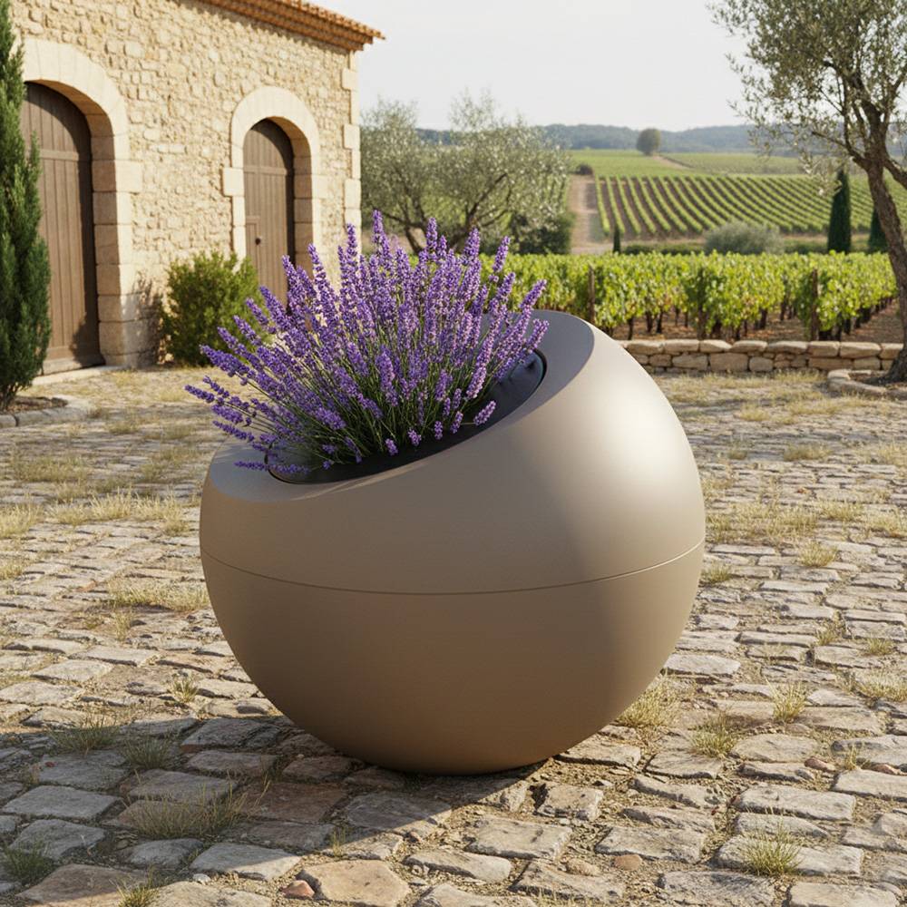 Pot de fleurs dolce vita 300l - plast'up rotomoulage - Image 4