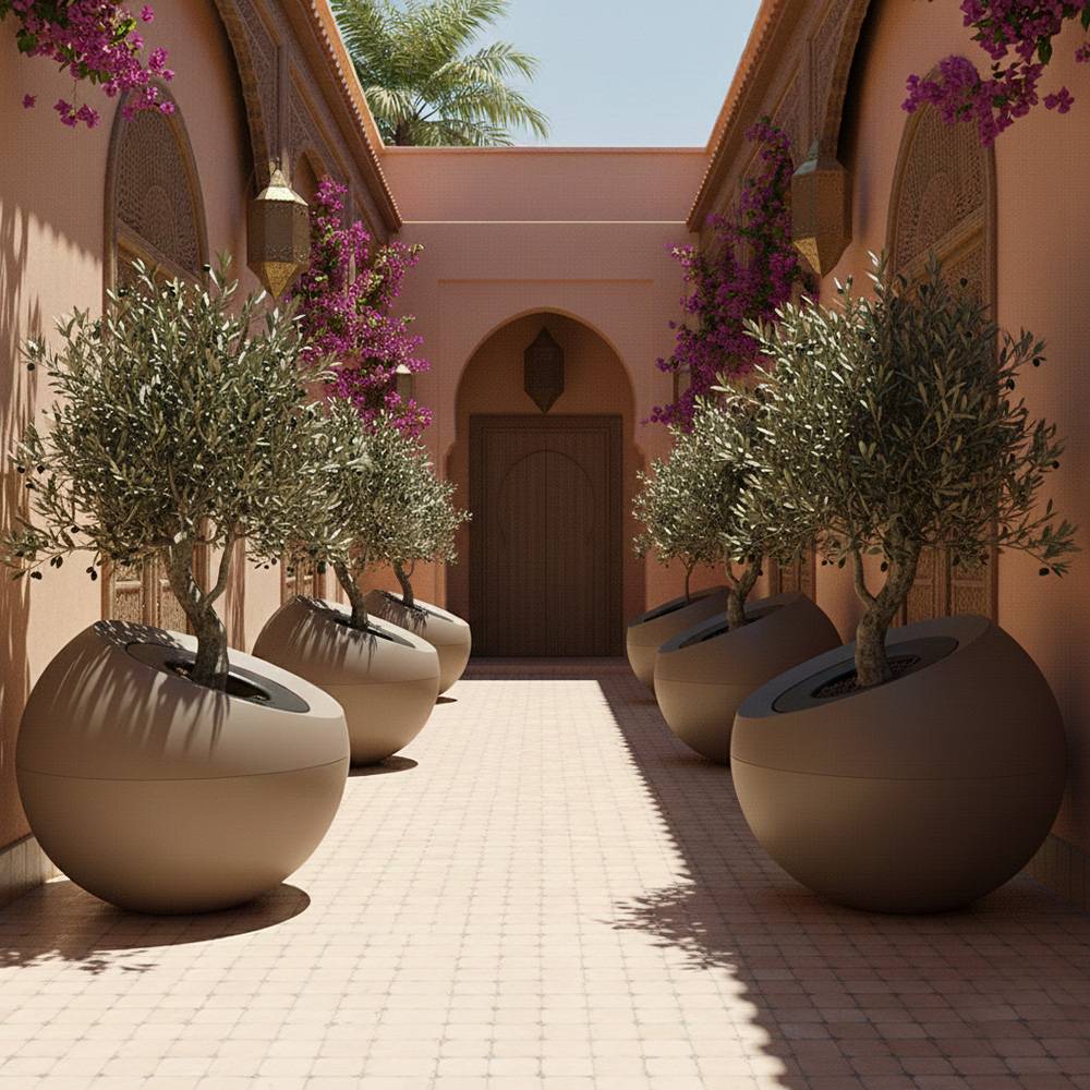 Pot de fleurs dolce vita 300l - plast'up rotomoulage - Image 3