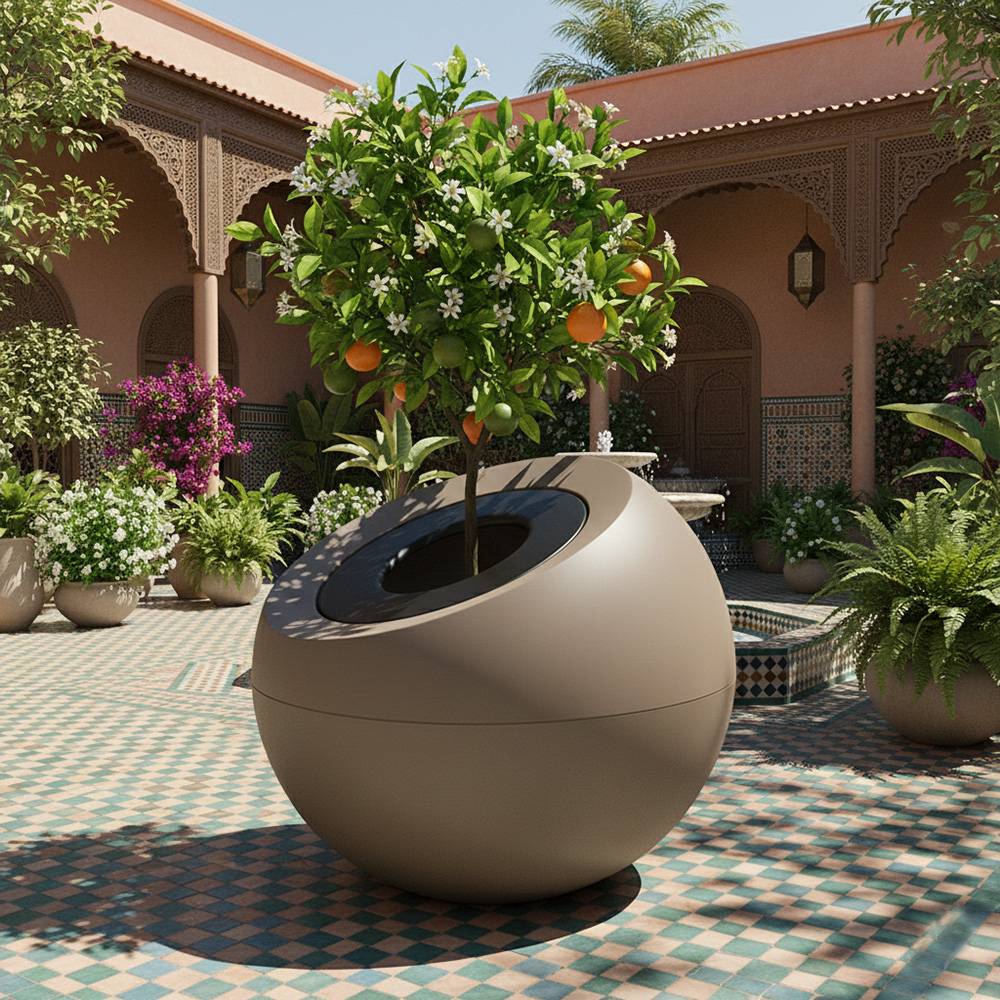 Pot de fleurs dolce vita 300l - plast'up rotomoulage - Image 2
