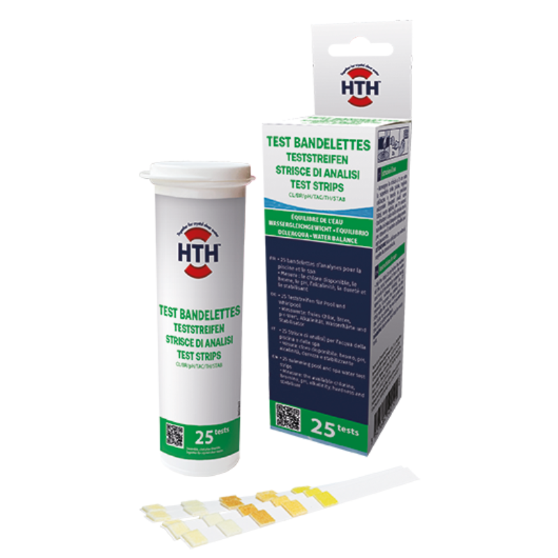 Hth - Bandelettes d'analyse hth® TEST Cl/pH/Br/TH/TAC/St - Imagen 1
