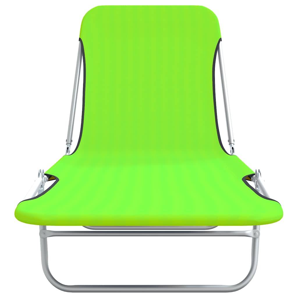Lot de 2 Lits de Camp Pliants Acier et Tissu Vert – ComfortXL Outdoor Living - Image 3