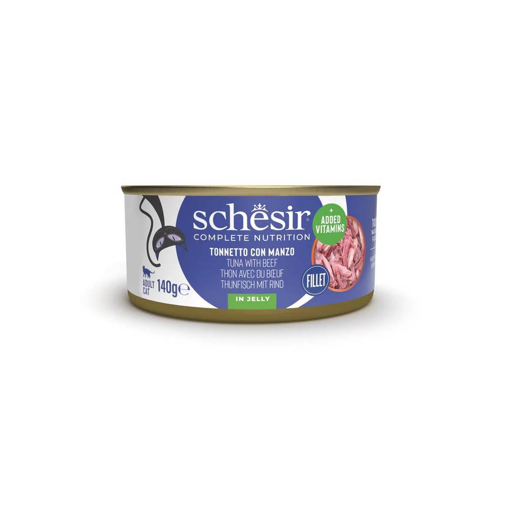 Schesir - Gelee Thon / bœuf Schesir Chat 85 g - Image 1