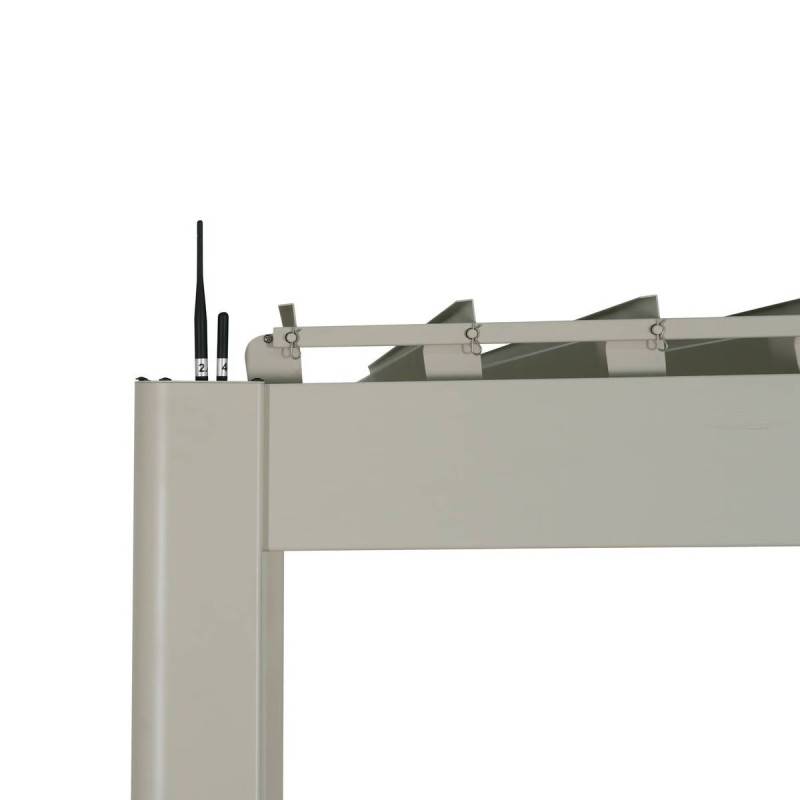 Hesperide - Pergola bioclimatique autoportante Evora 369x369x250,8cm argile - Hespéride - Image 10