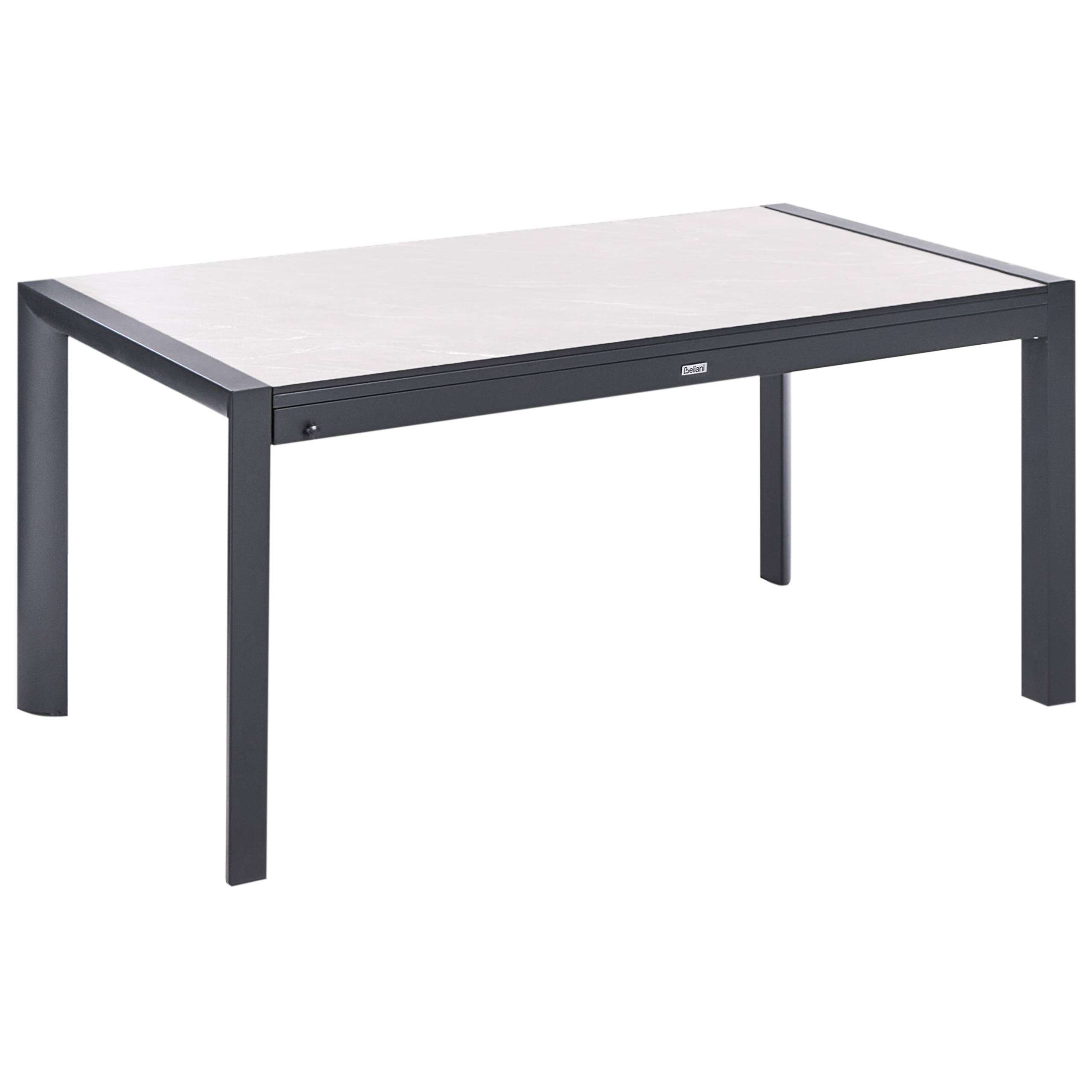 Beliani - Table de repas, 8 Personnes Panneau stratifié haute pression HPL Beige BINASCO - 90x220x75- Beliani - Image 4