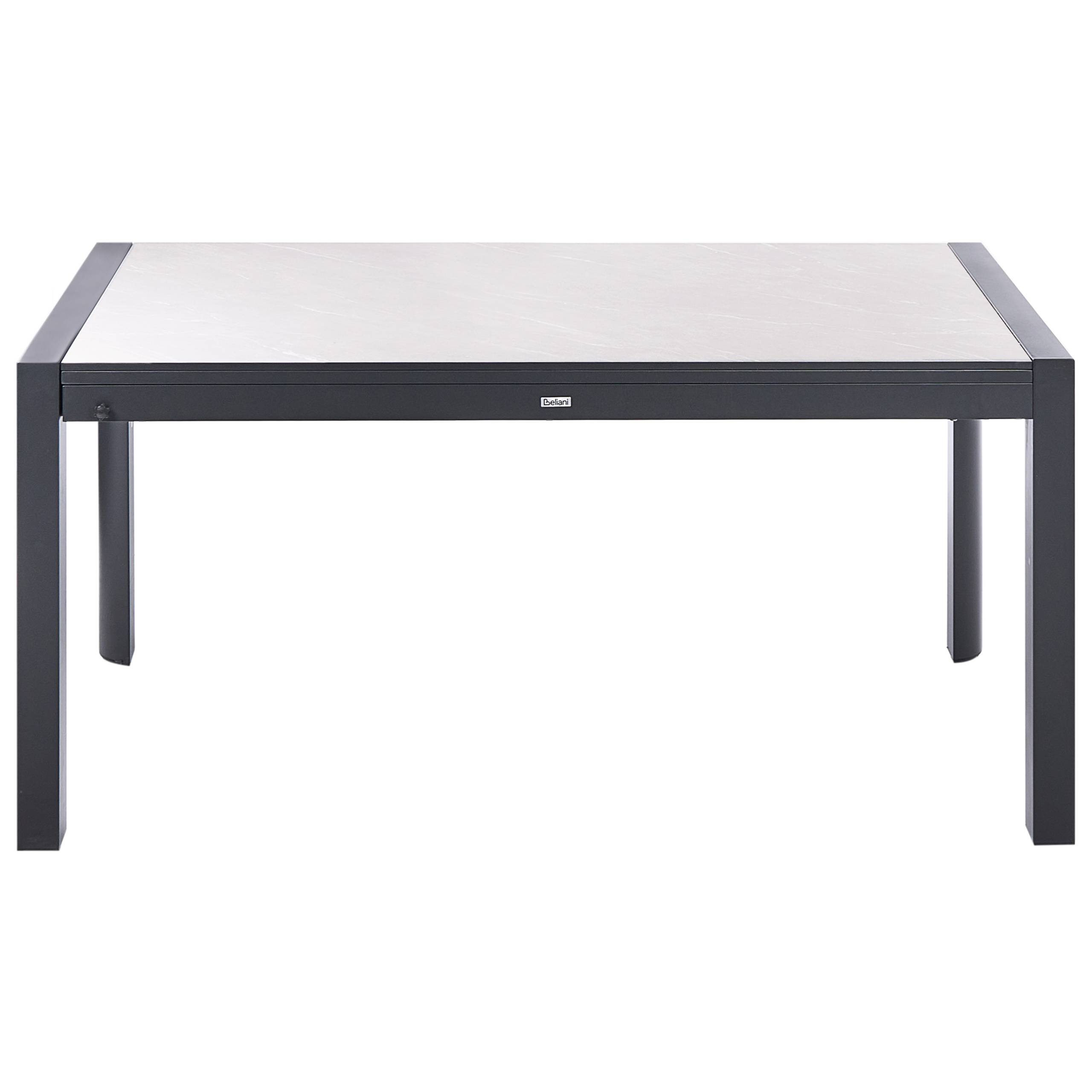 Beliani - Table de repas, 8 Personnes Panneau stratifié haute pression HPL Beige BINASCO - 90x220x75- Beliani - Image 5