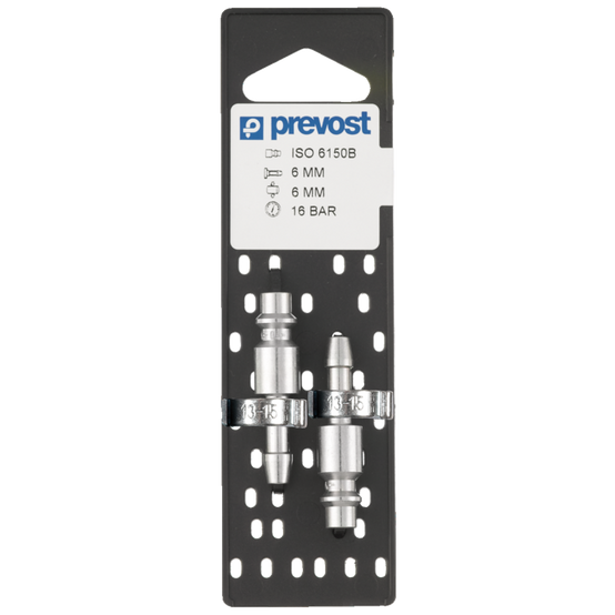 Embout PREVOST pour flexibles Ø10 mm avec colliers à oreilles 1518 - La paire - IRP 066810P2