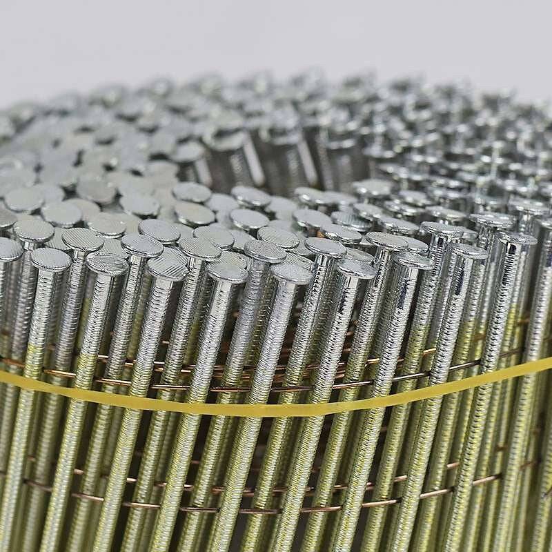 Norfix - 3600 Pointes en rouleau 90 x 3.1 mm 16° NORFIX NFX11387 plat zingué bichromaté 13µ annelées liaison fil cuivré Norfix - Imagen 2