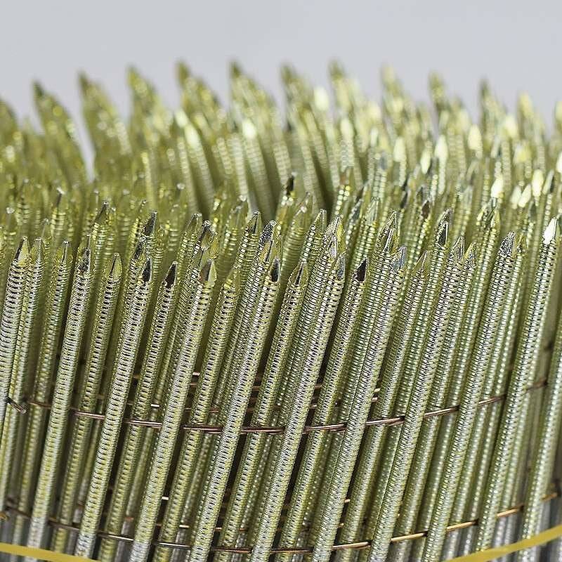 Norfix - 3600 Pointes en rouleau 90 x 3.1 mm 16° NORFIX NFX11387 plat zingué bichromaté 13µ annelées liaison fil cuivré Norfix - Imagen 3
