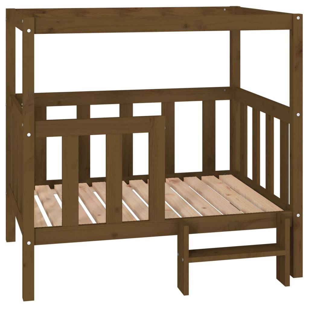 Vidaxl - Lit pour chien Marron miel 105,5x83,5x100 cm Bois de pin solide vidaXL 822390 - Imagen 2