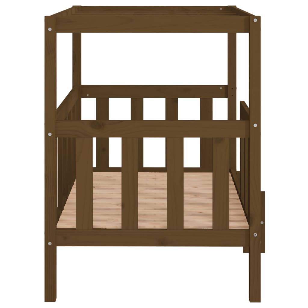 Vidaxl - Lit pour chien Marron miel 105,5x83,5x100 cm Bois de pin solide vidaXL 822390 - Imagen 7