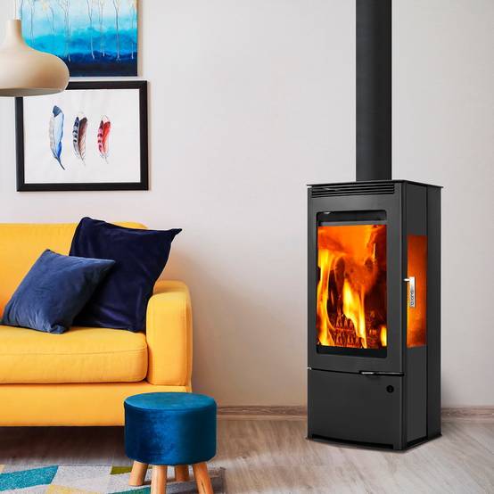 Supra - Poêle à bois fonte 9.1kw TALMA TRI-VISION Supra - Image 2