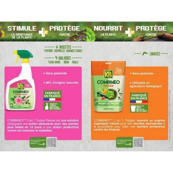 Kb - Combineo Stimule Et Protege Toutes Plantes 800ml - Imagen 3