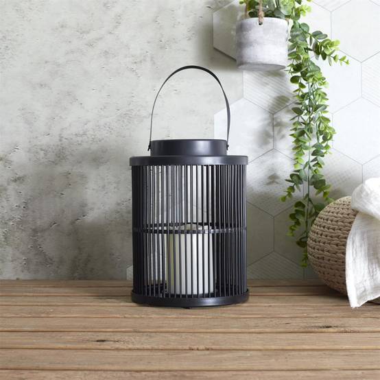 The Home Deco Factory - Lanterne Solaire "Bougie LED" 25cm Noir - Image 4
