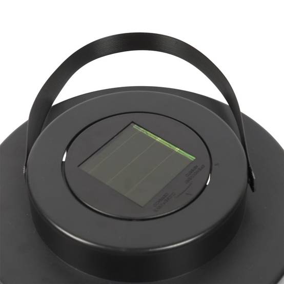 The Home Deco Factory - Lanterne Solaire "Bougie LED" 25cm Noir - Image 2