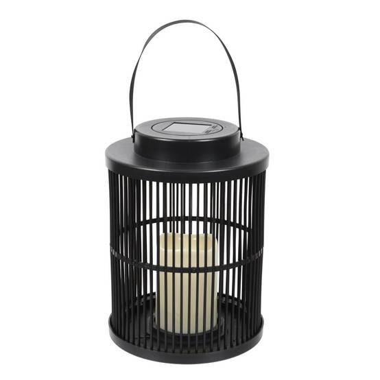 The Home Deco Factory - Lanterne Solaire "Bougie LED" 25cm Noir - Image 1