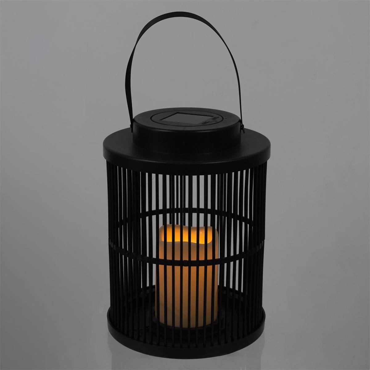 The Home Deco Factory - Lanterne Solaire "Bougie LED" 25cm Noir - Image 3