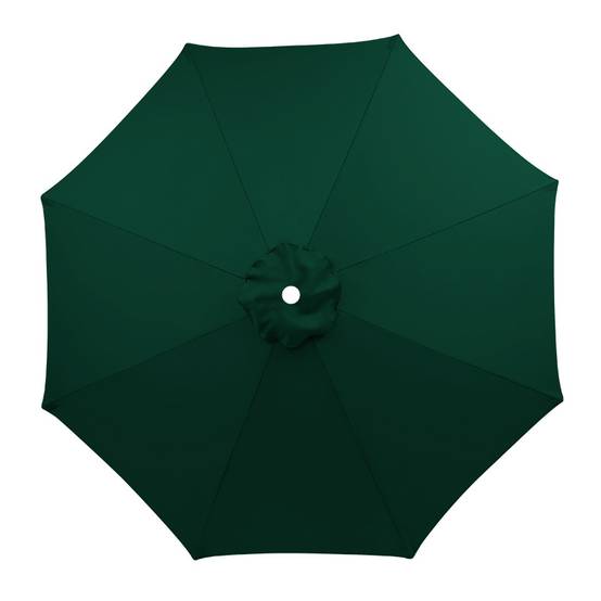 Parasol de jardin Auvent de rechange universel de terrasse, compatible avec un parasol de 2.3m à 8 baleines, auvent uniquement,vert foncé-Lytech - Image 1
