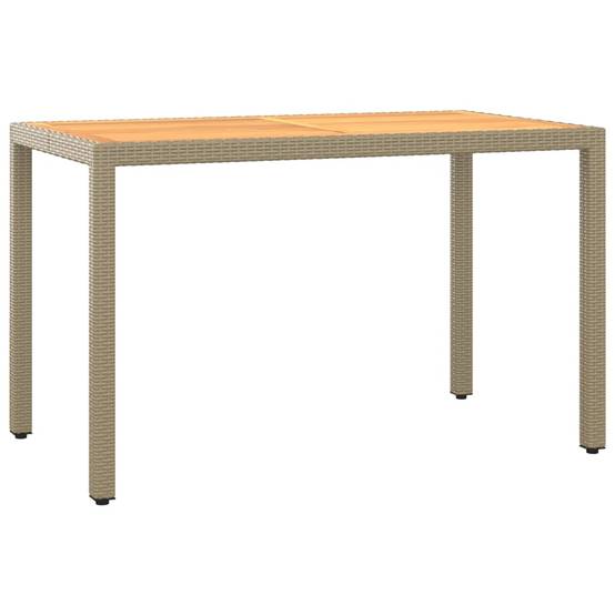Vidaxl - Ensemble à manger de jardin et coussins 5 pcs Poly rotin Beige vidaXL 3095501 - Image 6