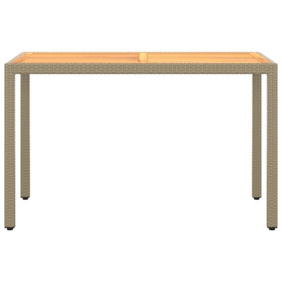 Vidaxl - Ensemble à manger de jardin et coussins 5 pcs Poly rotin Beige vidaXL 3095501 - Image 7