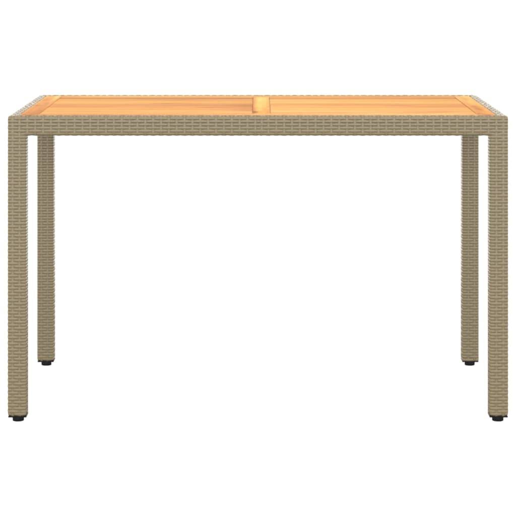 Vidaxl - Ensemble à manger de jardin et coussins 5 pcs Poly rotin Beige vidaXL 3095501 - Image 7