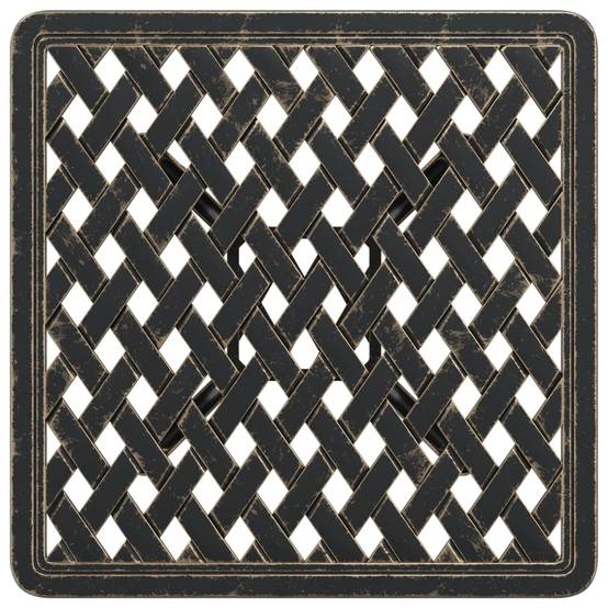 Table de jardin aluminium coulé bronze 53 x 53 x 53 cm, Poids :4.85kg - PANGIVO - Image 8