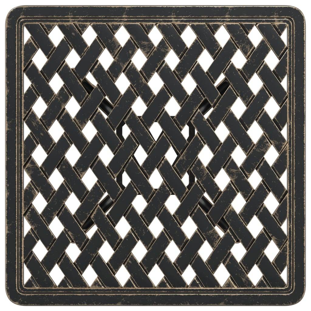 Table de jardin aluminium coulé bronze 53 x 53 x 53 cm, Poids :4.85kg - PANGIVO - Image 8