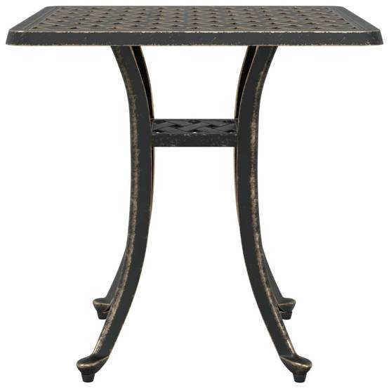 Table de jardin aluminium coulé bronze 53 x 53 x 53 cm, Poids :4.85kg - PANGIVO - Image 5