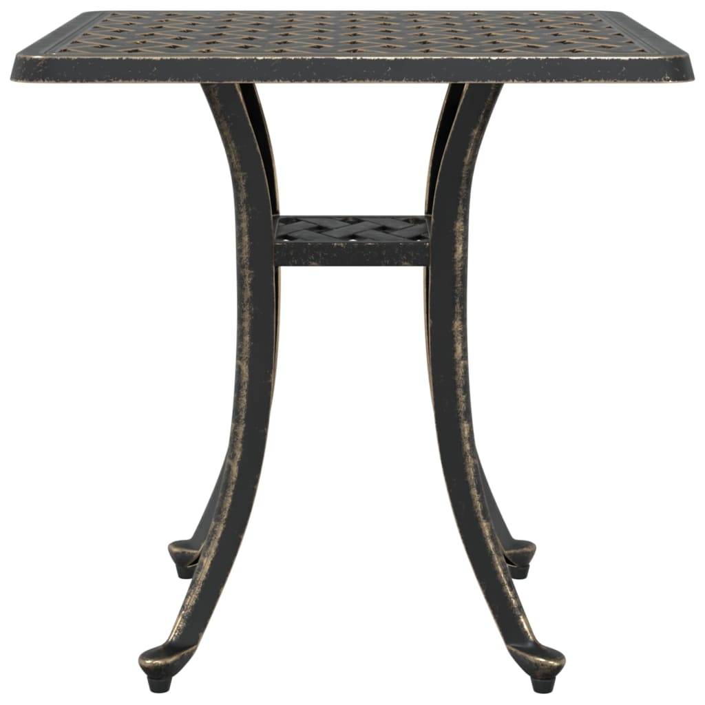 Table de jardin aluminium coulé bronze 53 x 53 x 53 cm, Poids :4.85kg - PANGIVO - Image 5
