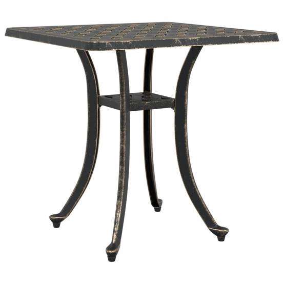 Table de jardin aluminium coulé bronze 53 x 53 x 53 cm, Poids :4.85kg - PANGIVO - Image 2