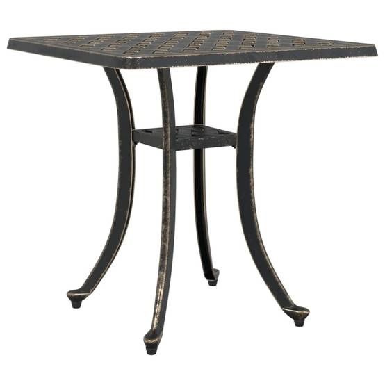 Table de jardin aluminium coulé bronze 53 x 53 x 53 cm, Poids :4.85kg - PANGIVO - Image 7