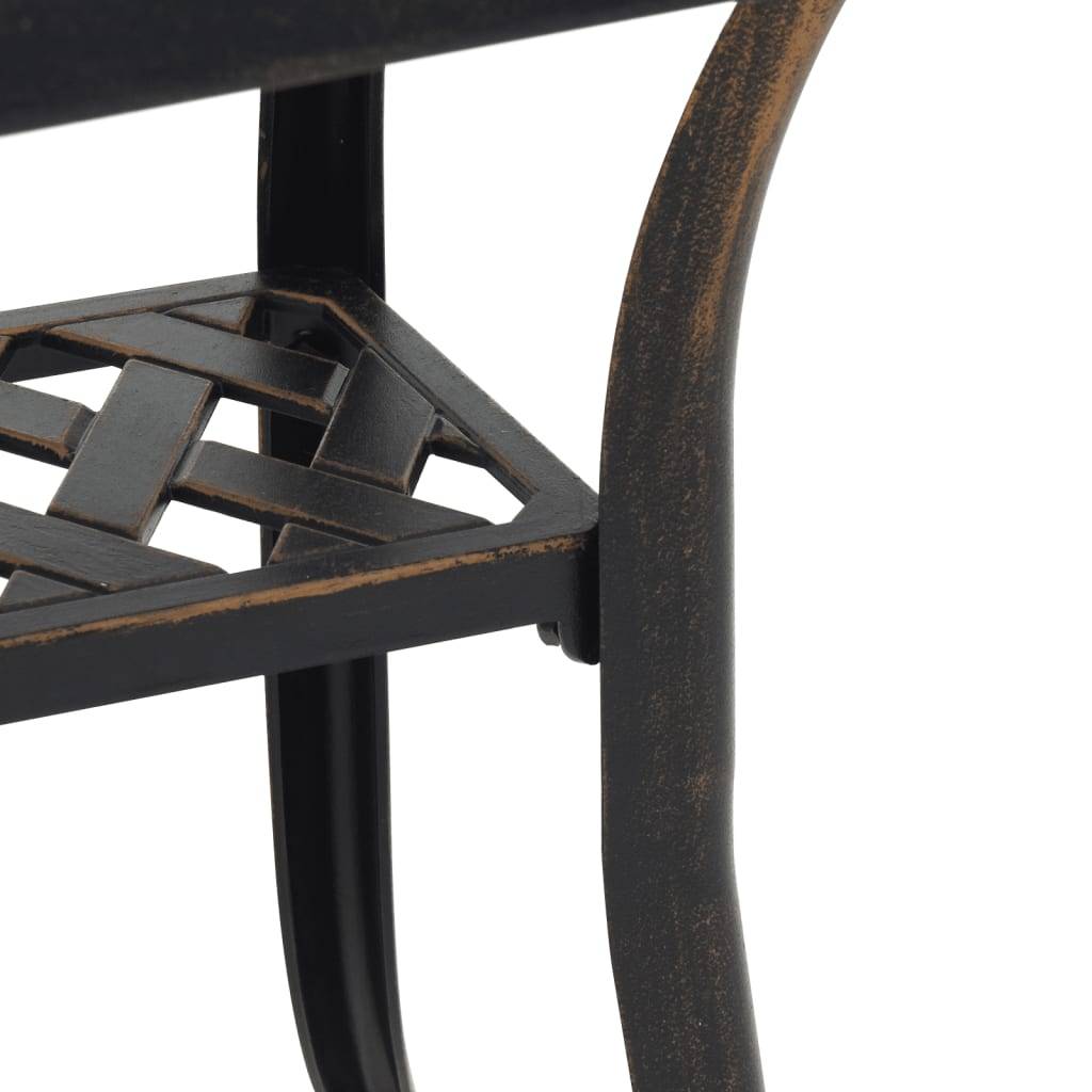 Table de jardin aluminium coulé bronze 53 x 53 x 53 cm, Poids :4.85kg - PANGIVO - Image 10