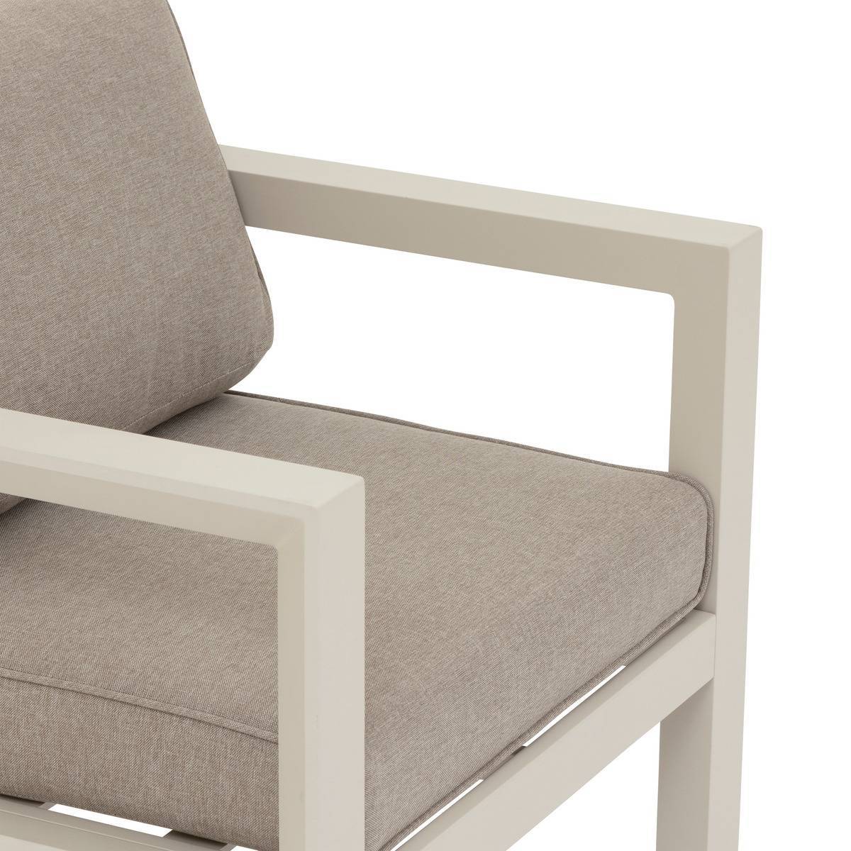 Hesperide - Fauteuil de salon de jardin "Évasion" argile en aluminium traité en epoxy Hespéride - Imagen 4