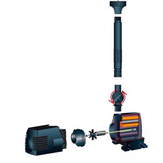Pompe de bassin UBBINK Xtra 900 - débit 900l/h - puissance 18 watts - Image 2
