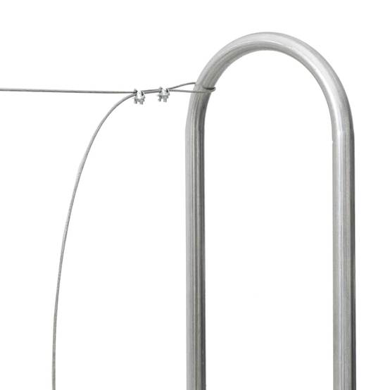 Range-bûches extérieur acier galvanisé stockage bois de chauffage jardin 100x25x150 cm Argenté - ComfortXL Outdoor Living - Image 7
