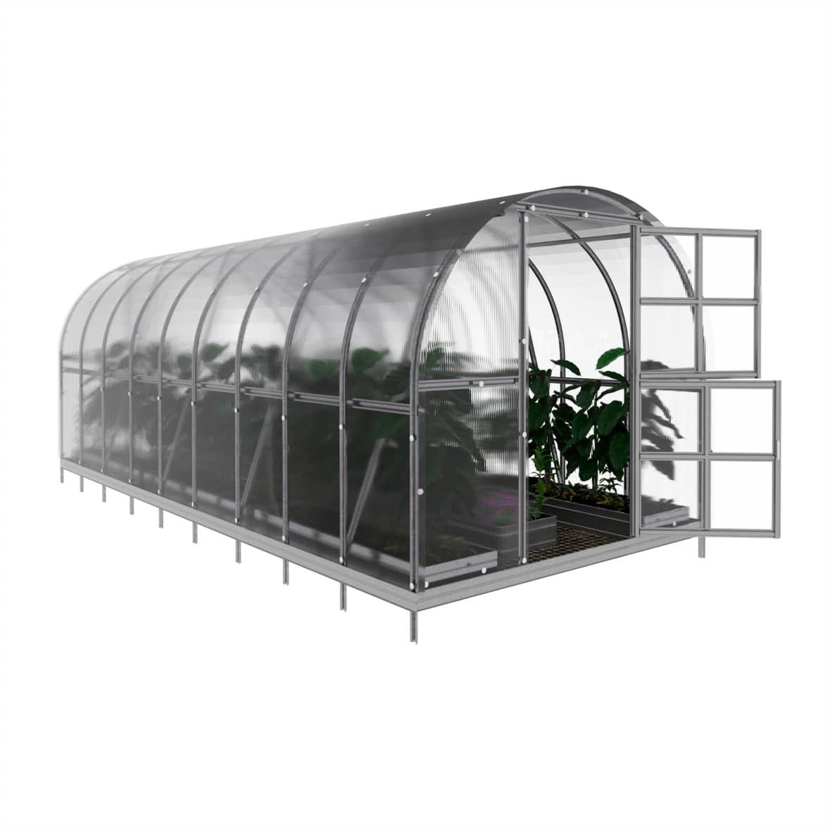 KLASIKA GREENHOUSES - Serre de jardin polycarbonate 3 x 6 m (18 m²) 6 mm - Klasika Greenhouses - Image 4