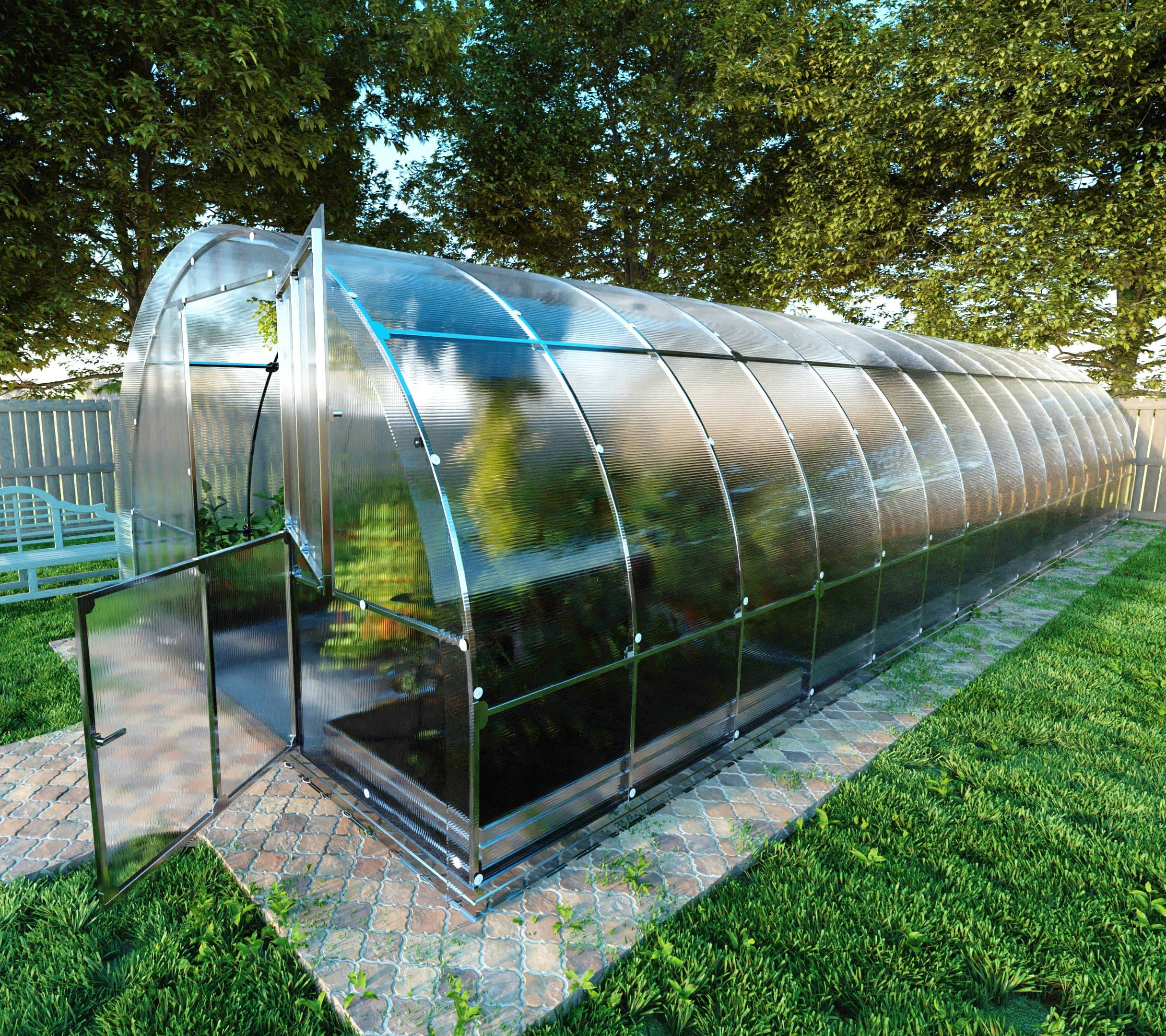 KLASIKA GREENHOUSES - Serre KLASIKA TUBE 3 x 10 m (30 m²), 6 mm avec revêtement en polycarbonate - Image 2