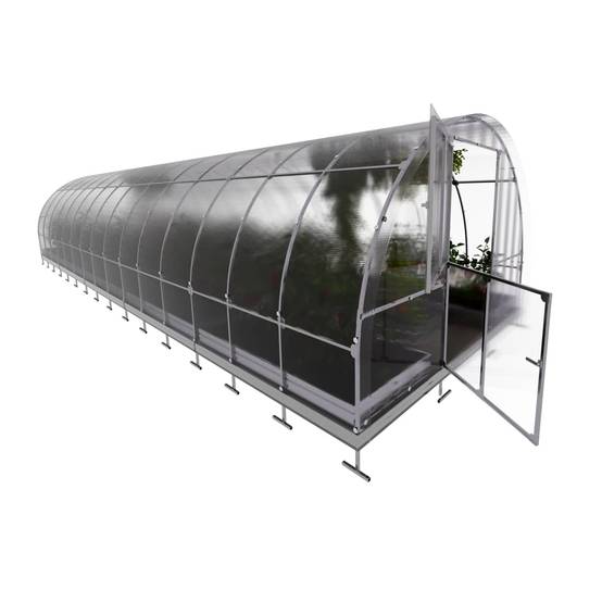KLASIKA GREENHOUSES - Serre KLASIKA TUBE 3 x 10 m (30 m²), 6 mm avec revêtement en polycarbonate - Image 6